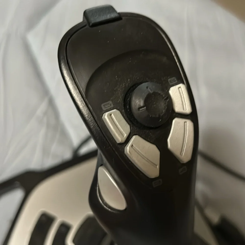 Logitech, extreme 3-D pro joystick/the club a mature game for windows. Vintge